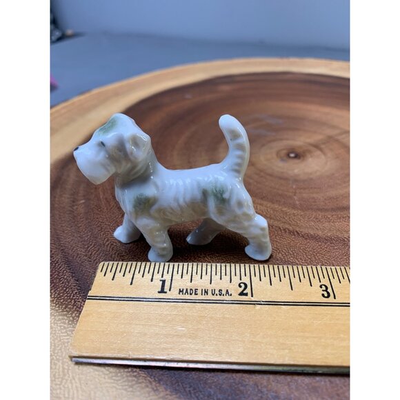Vintage Japan Porcelain Terrier Dog Figurine 2" Collectible - Picture 5 of 8